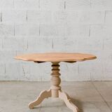 Old wooden pedestal table