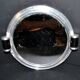 Plateau miroir art déco en métal chromé et bois 1930