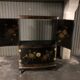Chinese lacquered sideboard signed