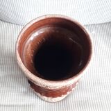 Large ceramic vase Germany with floral decoration