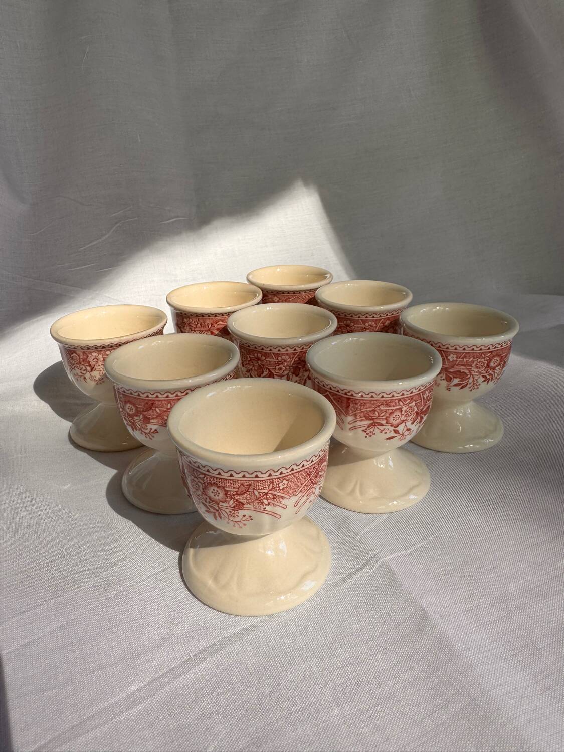 Ensemble de 9 coquetiers Villeroy et Boch Burgenland