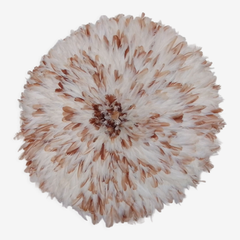 Juju hat speckled white and beige 80 cm