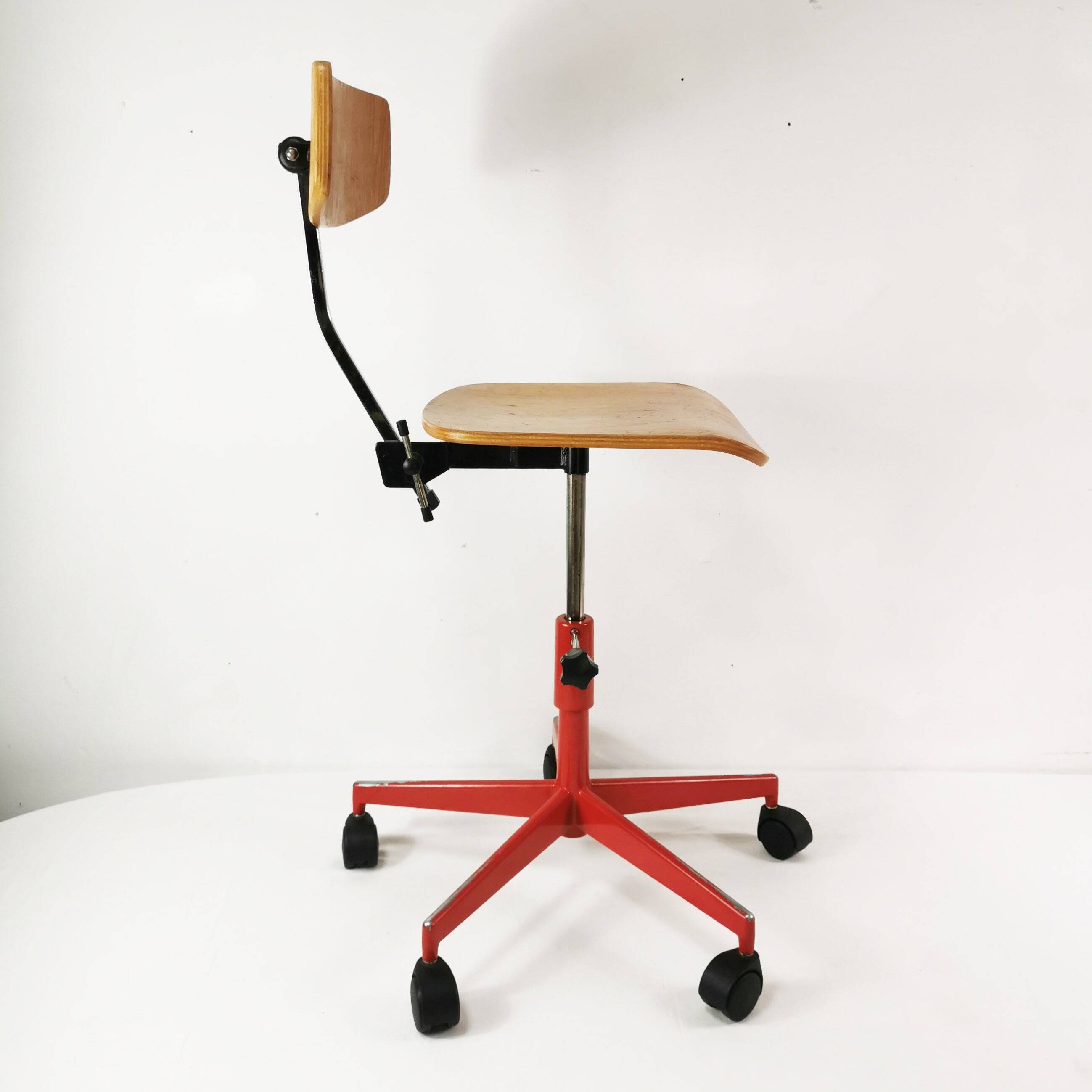 Modernist office chair, Labofa, designed by J. Rasmussen, Denmark, 1960s.