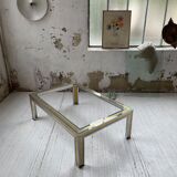 Table basse chrome laiton