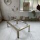 Brass chrome coffee table