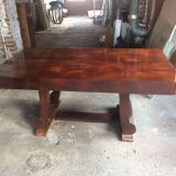 Art Deco table in macassar ebony