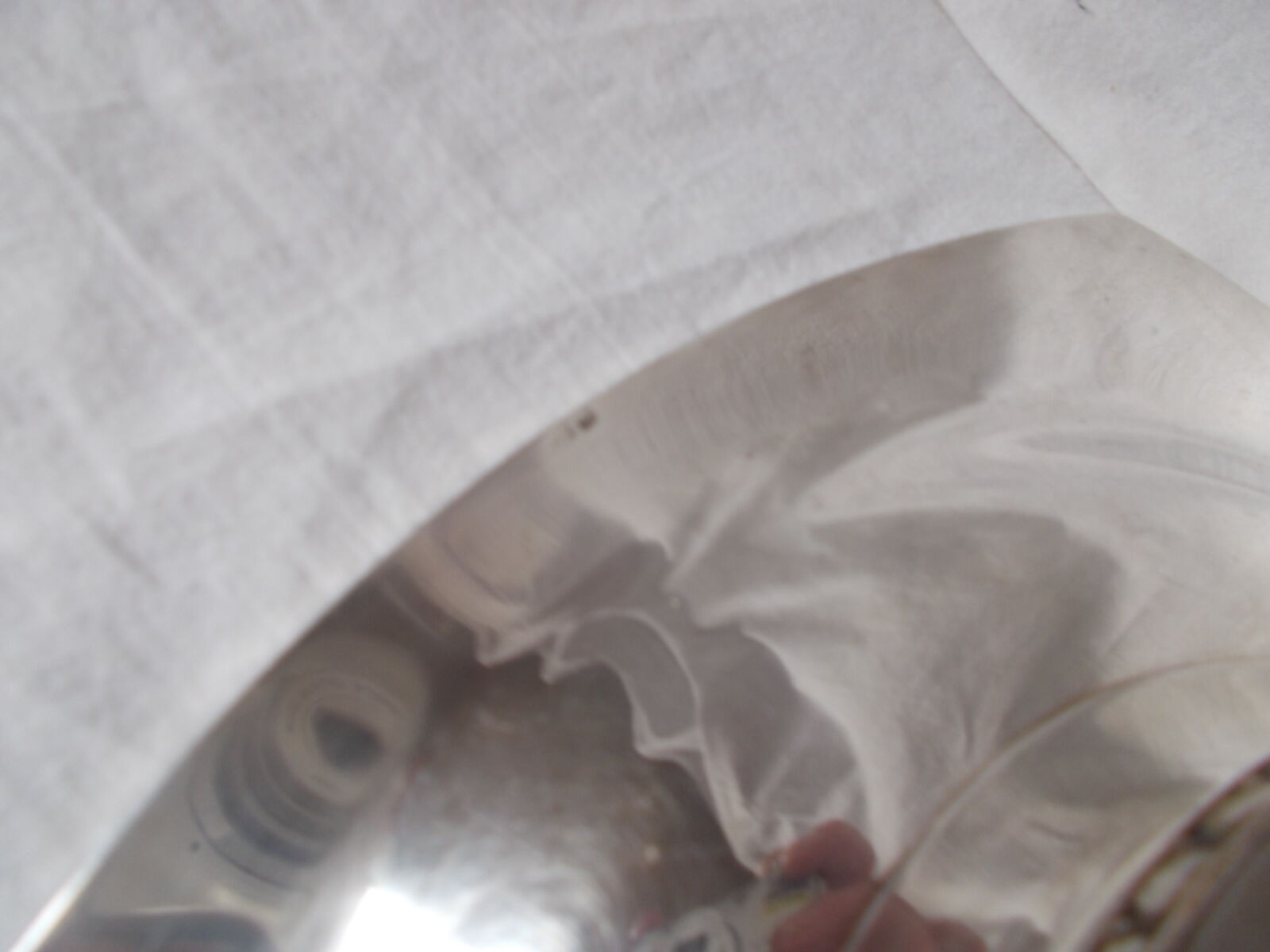 Art Deco style silver metal dish