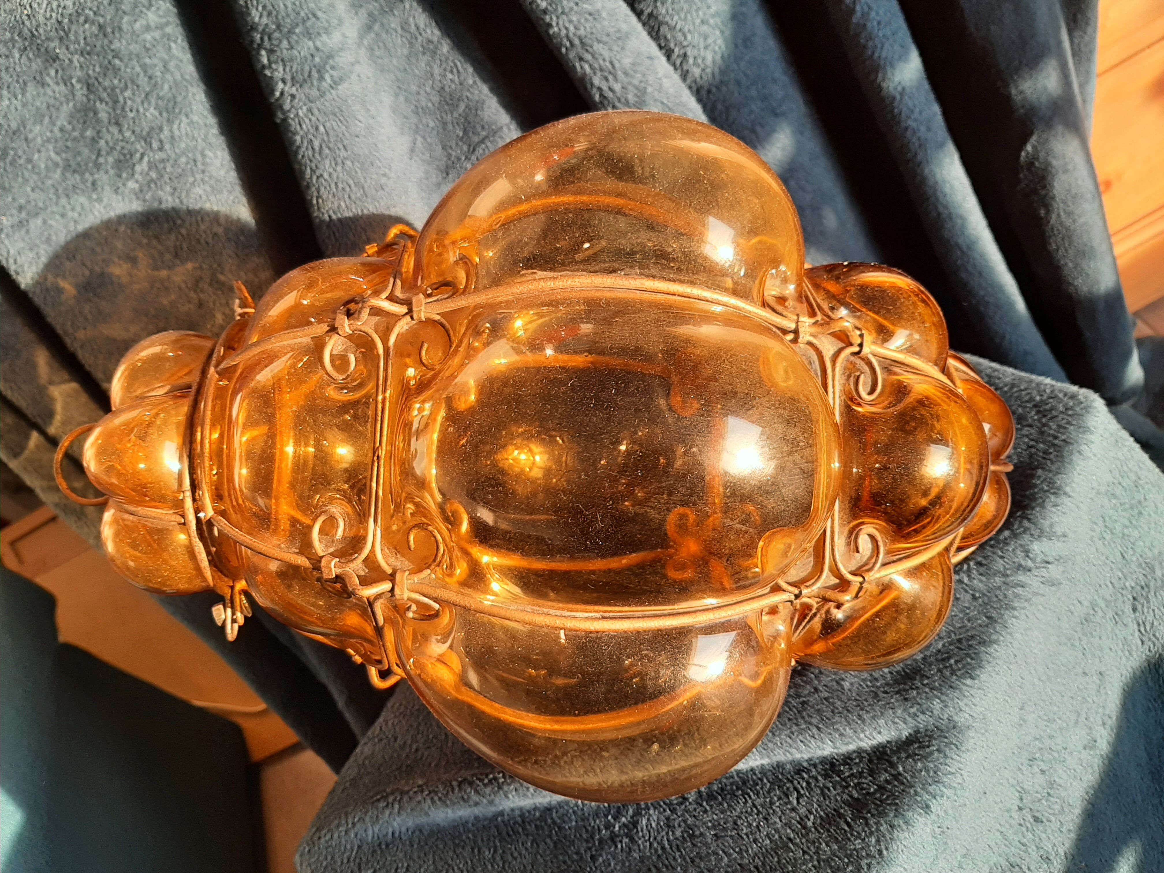 Lantern chandelier murano
