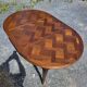 Extendable table in Louis XV style in oak (2 extensions)