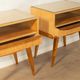 Rare bedside tables from the 1950s by Helmut Magg for WK Möbel