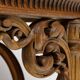 Table de bureau Néorenaissance en chêne 1880-1900