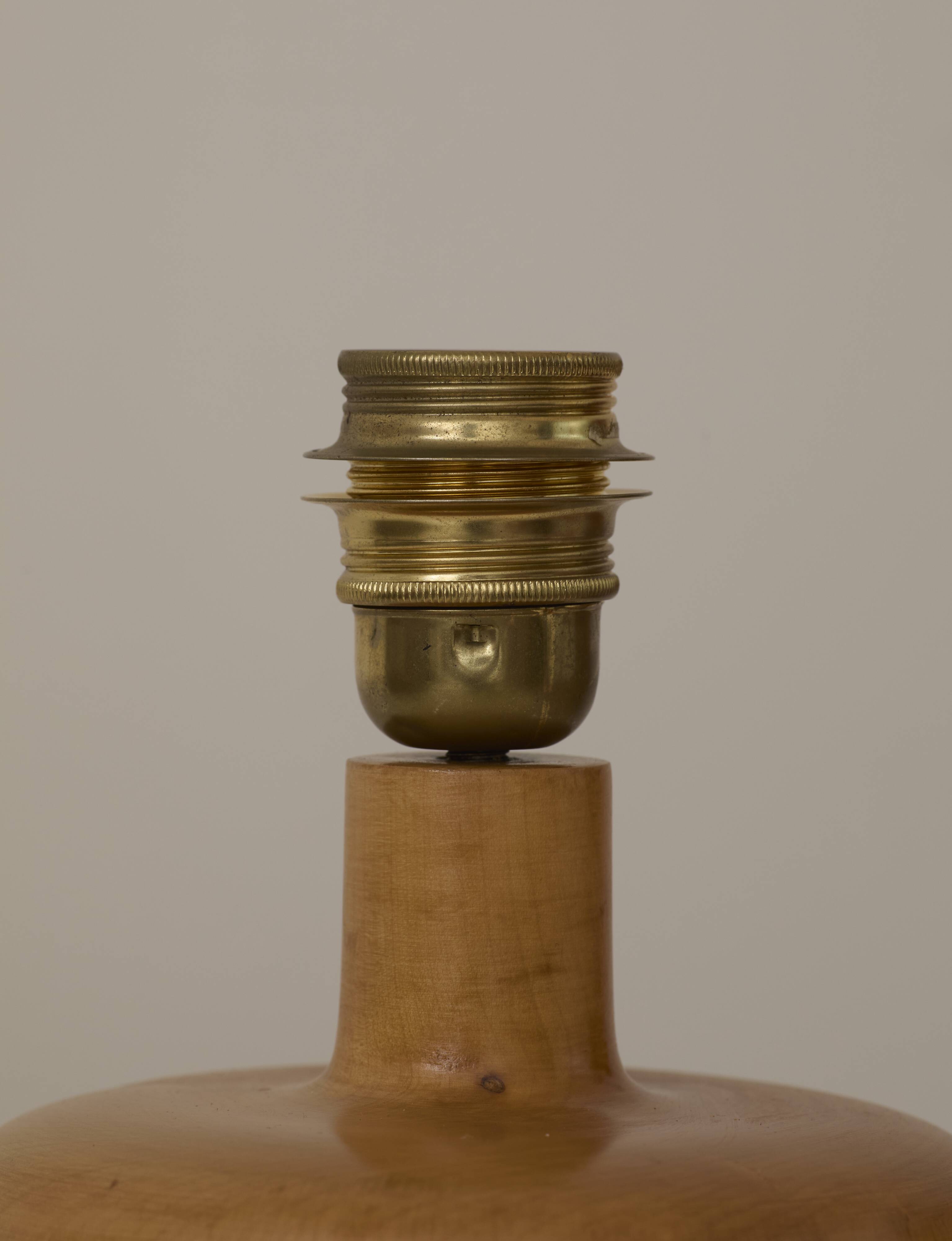 Solid wood lamp #02 by Charlotte Perriand for Les Arcs vintage Circa