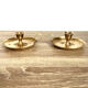 Paire bougeoirs laiton vintage