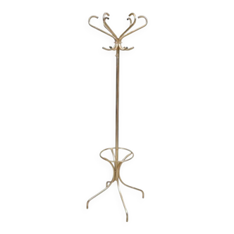 Vintage gold-tone metal coat rack, 1960s