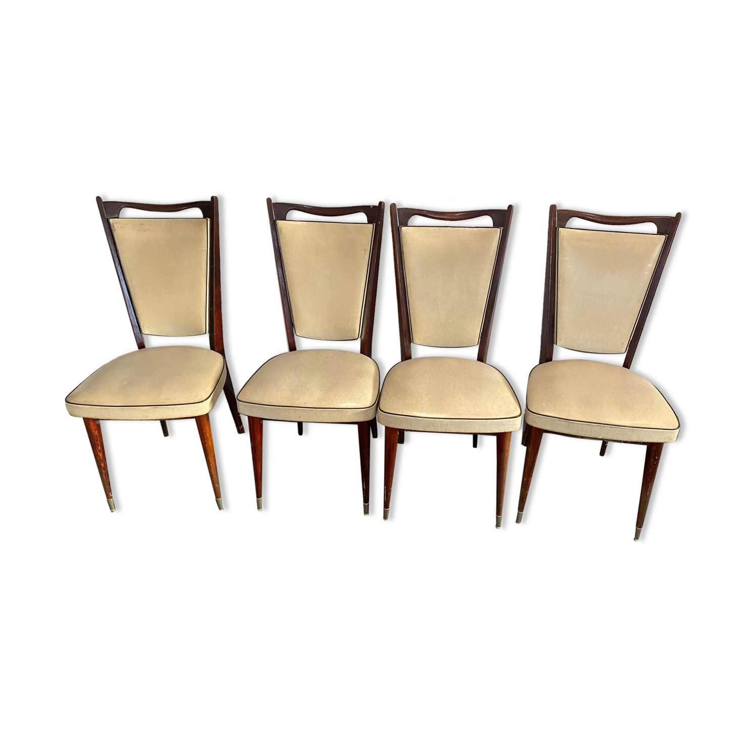 Vintage one-piece chairs