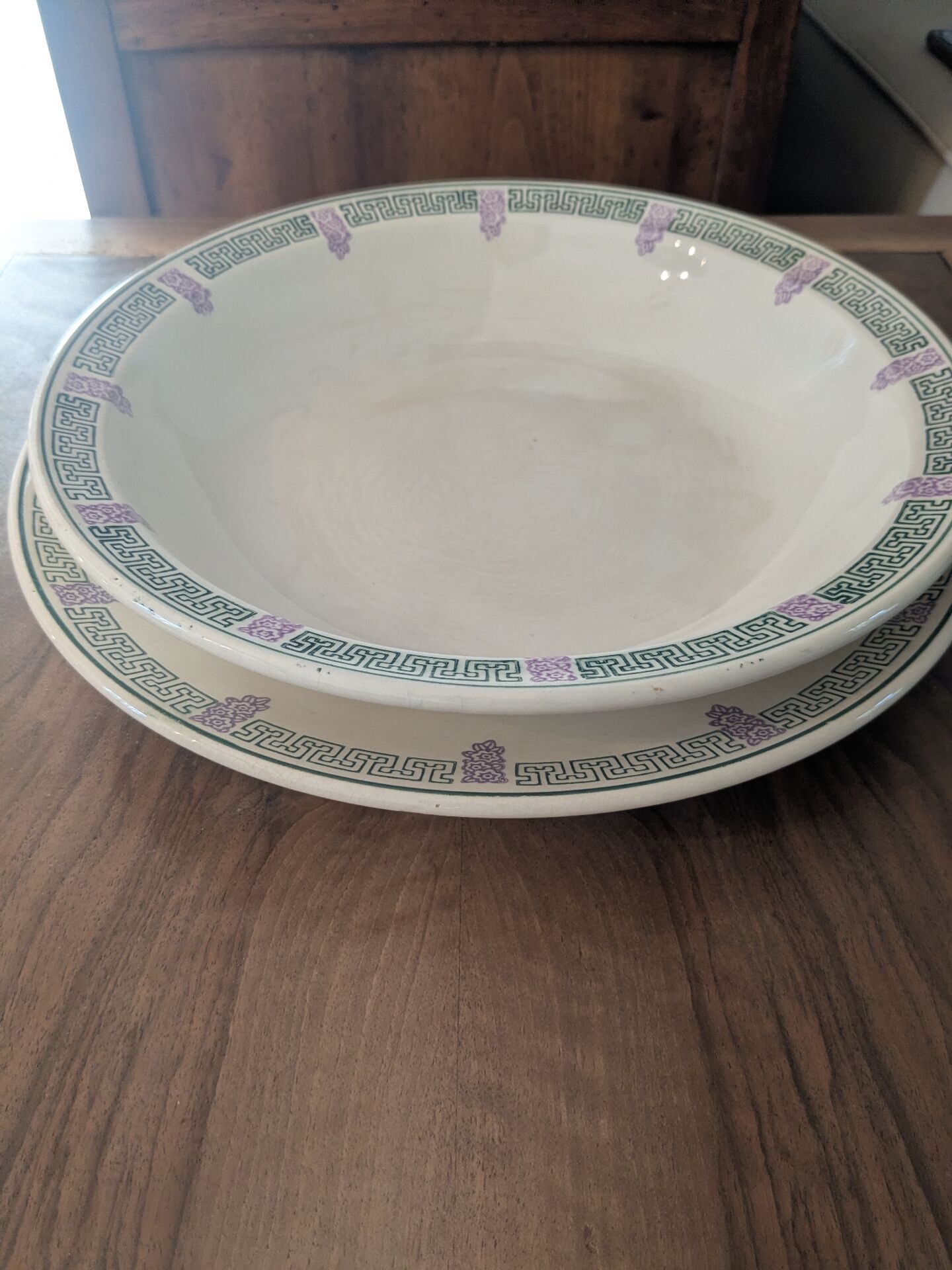 Two Longwy Janina serving dishes