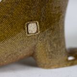 Valérie Courtet, Otter in chamotte and enameled stoneware. Contemporary work