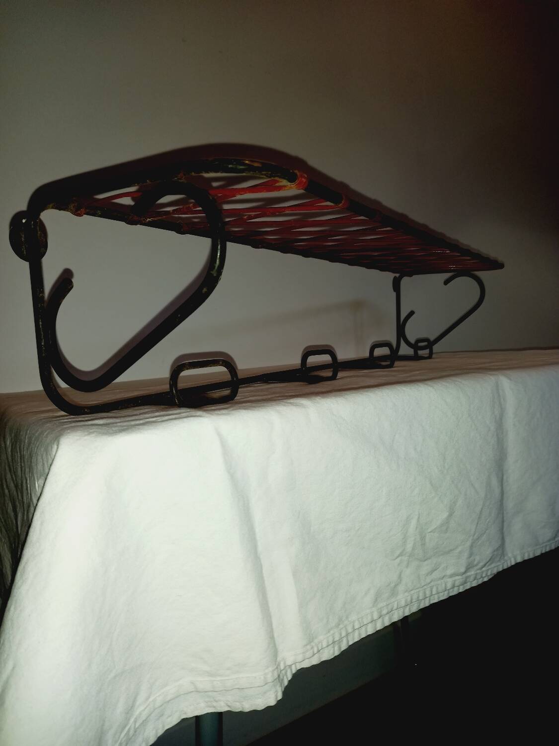 Vintage wall coat rack