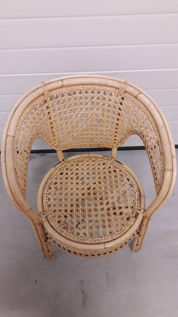 Bohemian style rattan chair