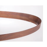 Scandinavian vintage oval mirror