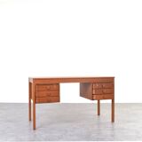 Mid-Century Danish Teak Desk from Domino Møbler, 1960s.