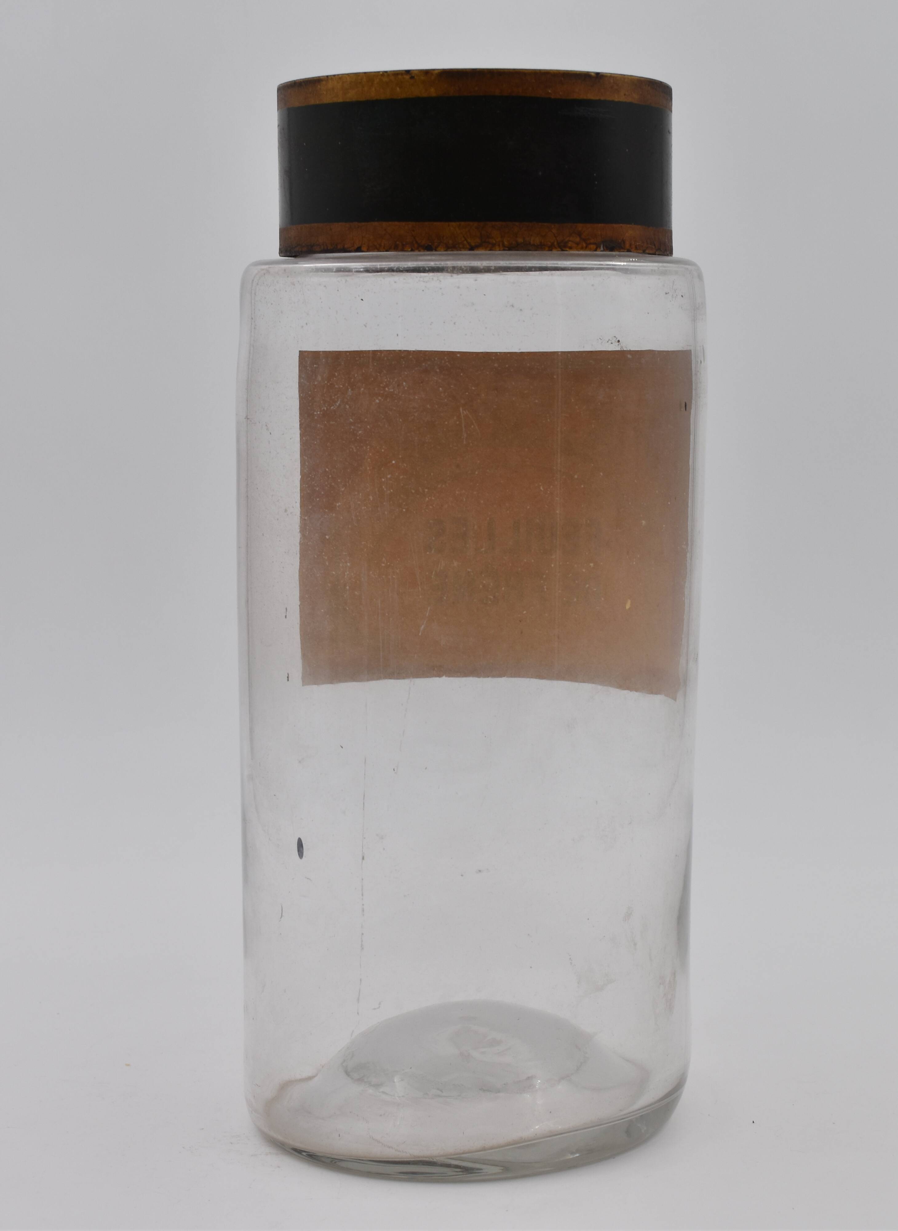 Ancient apothecary flask ash's leaves