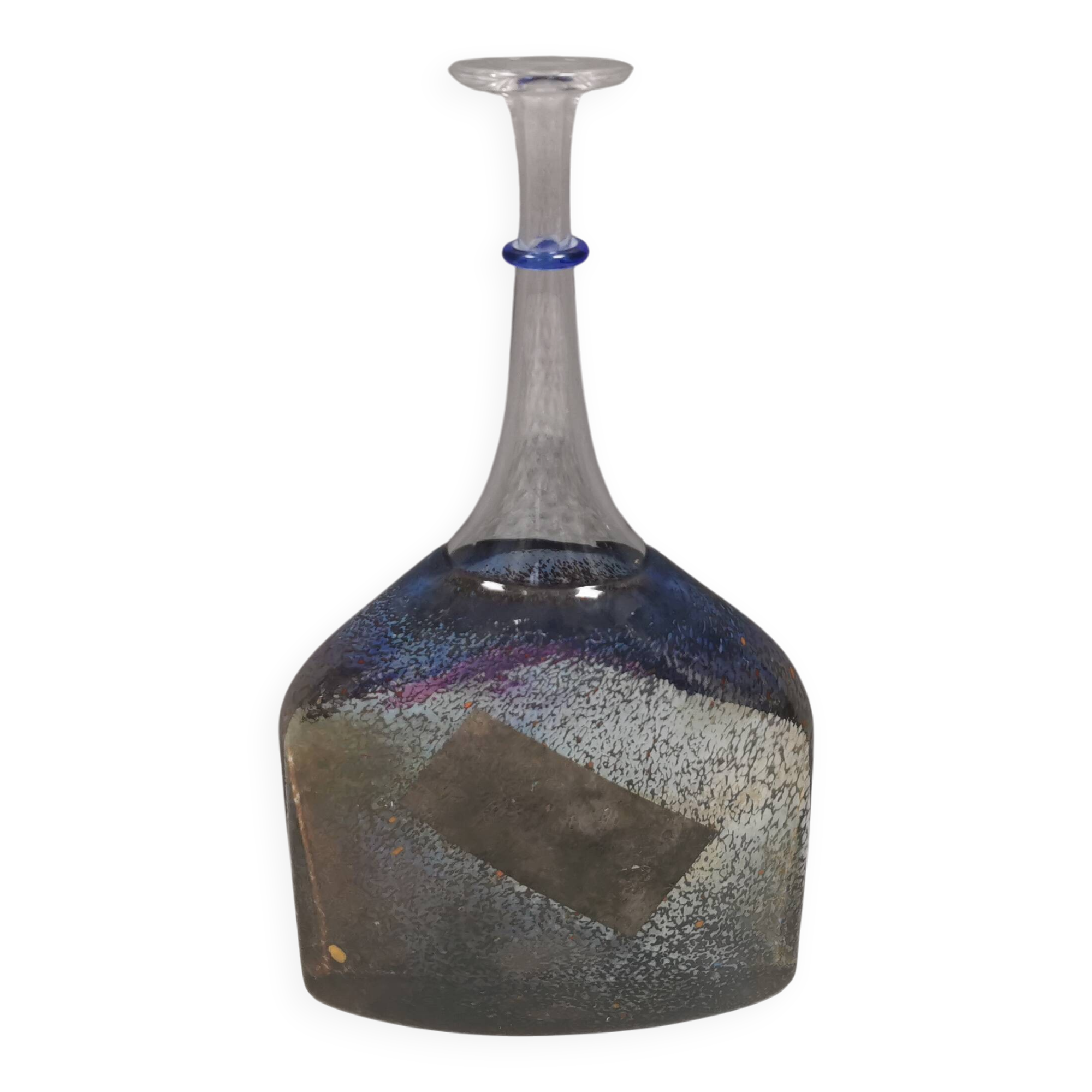 Swedish Satellite glass vase by Bertil Vallien for Kosta Boda 1992.