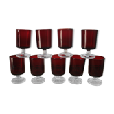 9 verres à vin rouges Luminarc