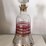 Glass carafe and two glasses