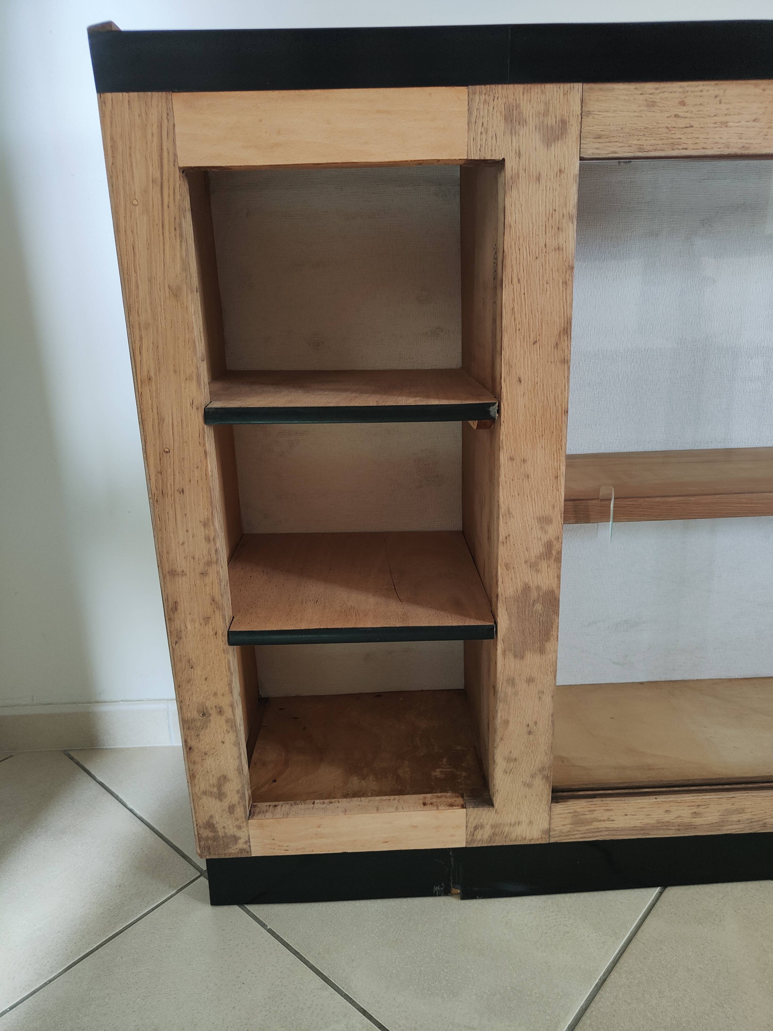 Solid wood cobbler's display case