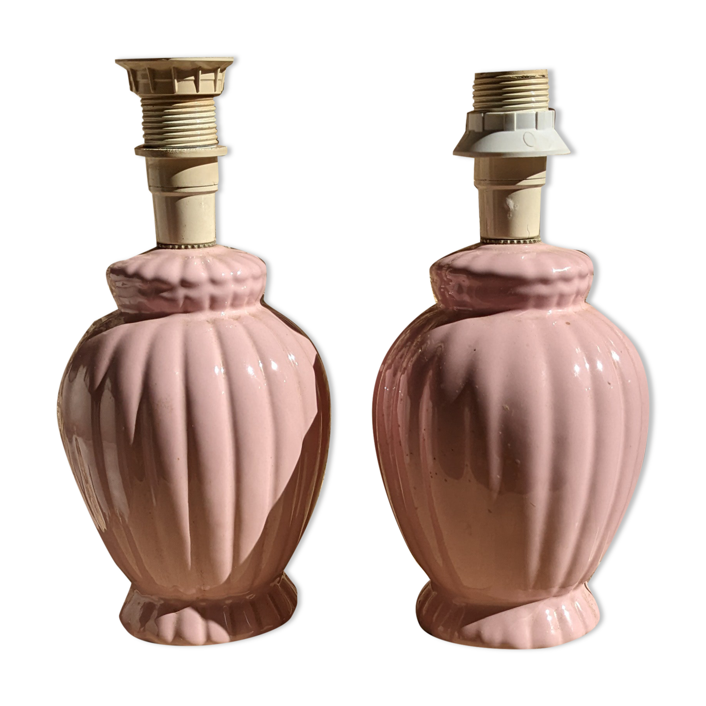 Pair of bedside lamps feet