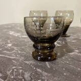 4 vintage glasses