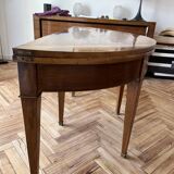 Directoire half-moon walnut dining table