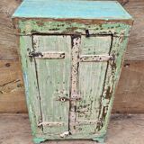Old bedside table - tribal cabinet in Burmese teak
