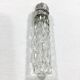 Crystal and silver salt bottle
