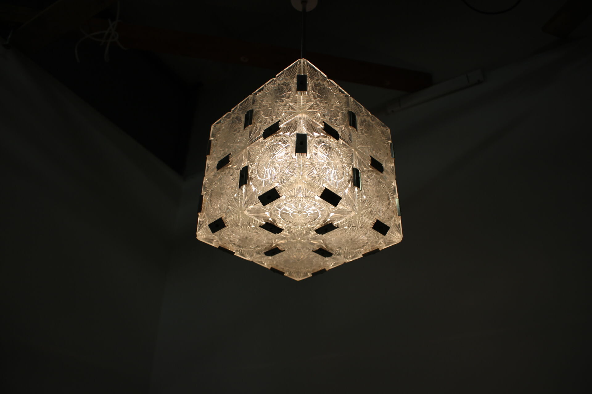 Mid-century pendant/Kamenický Šenov, 1960´s.