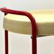 Vintage 1960s Red and Beige Bar Cart