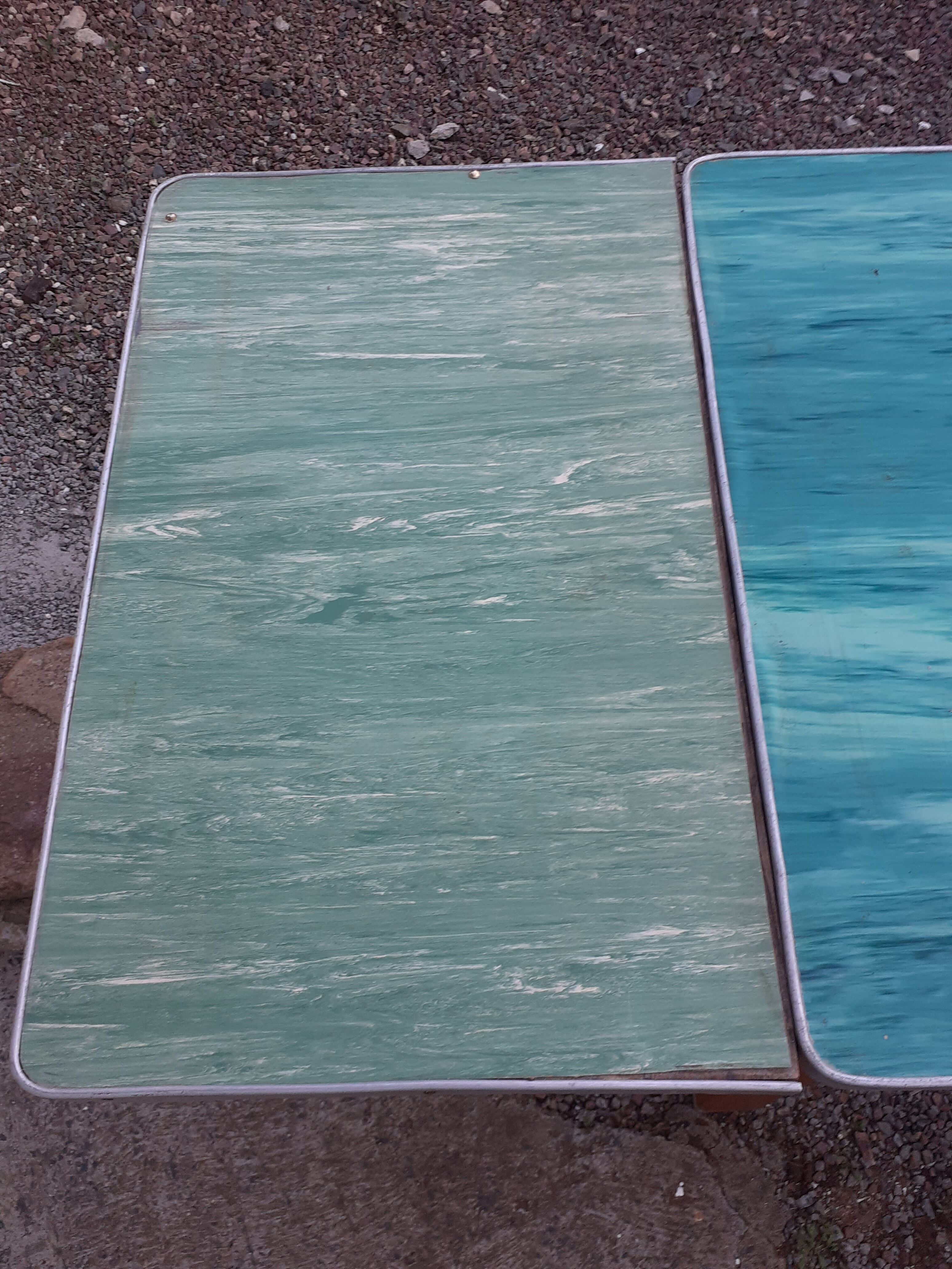 Vintage wooden formica kitchen table