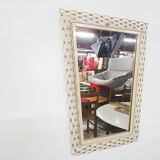 Vintage metal mirror, France 1950's