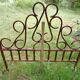 Curved wooden headboard