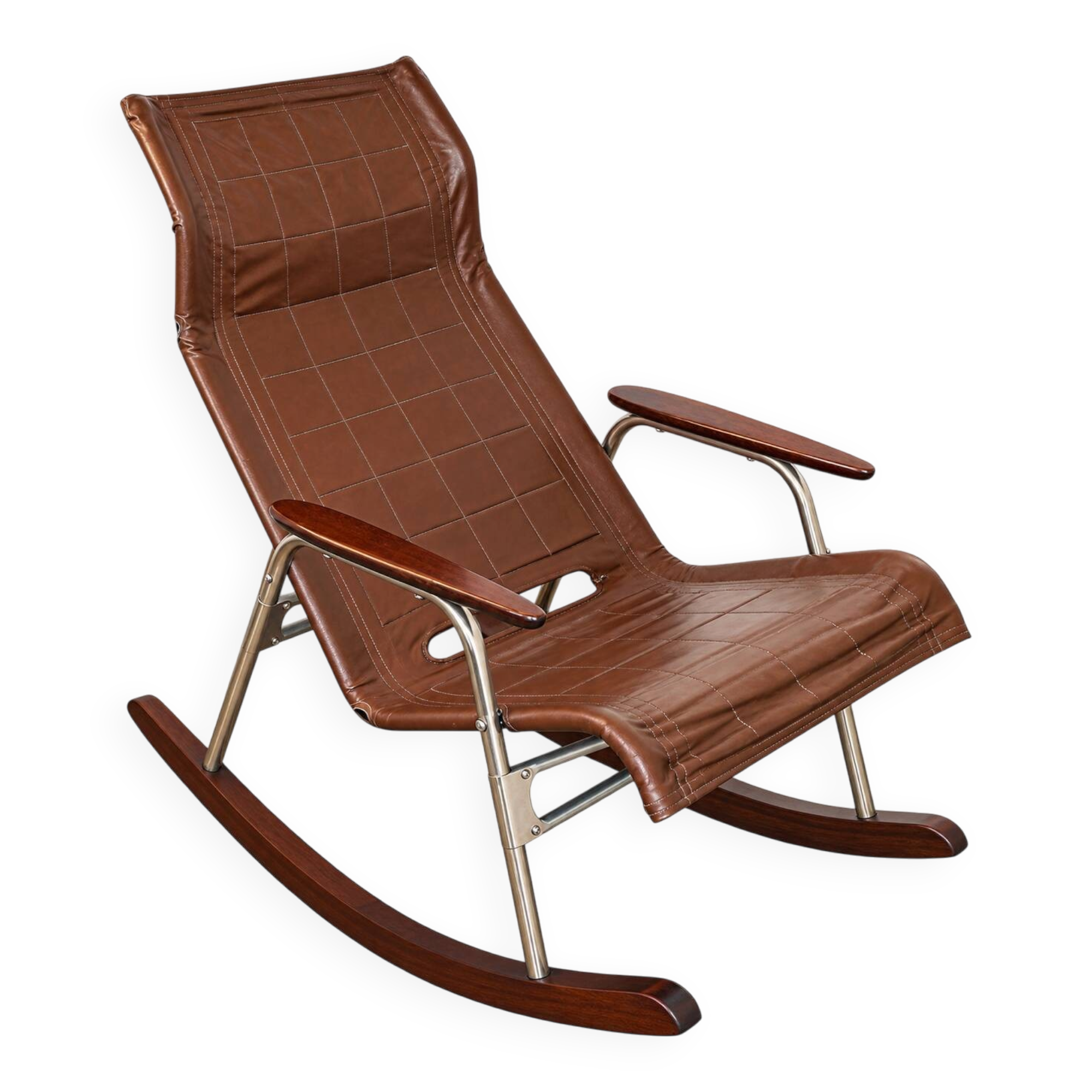 Folding rocking chair designed by Takeshi Nii, 1950s.