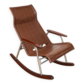 Chaise berçante pliante conçue par Takeshi Nii, années 1950.