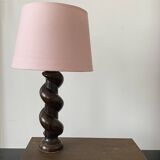 Old wooden table lamp