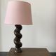 Old wooden table lamp