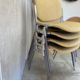 Series of 4 chairs by Piretti Giancarlo, Castelli