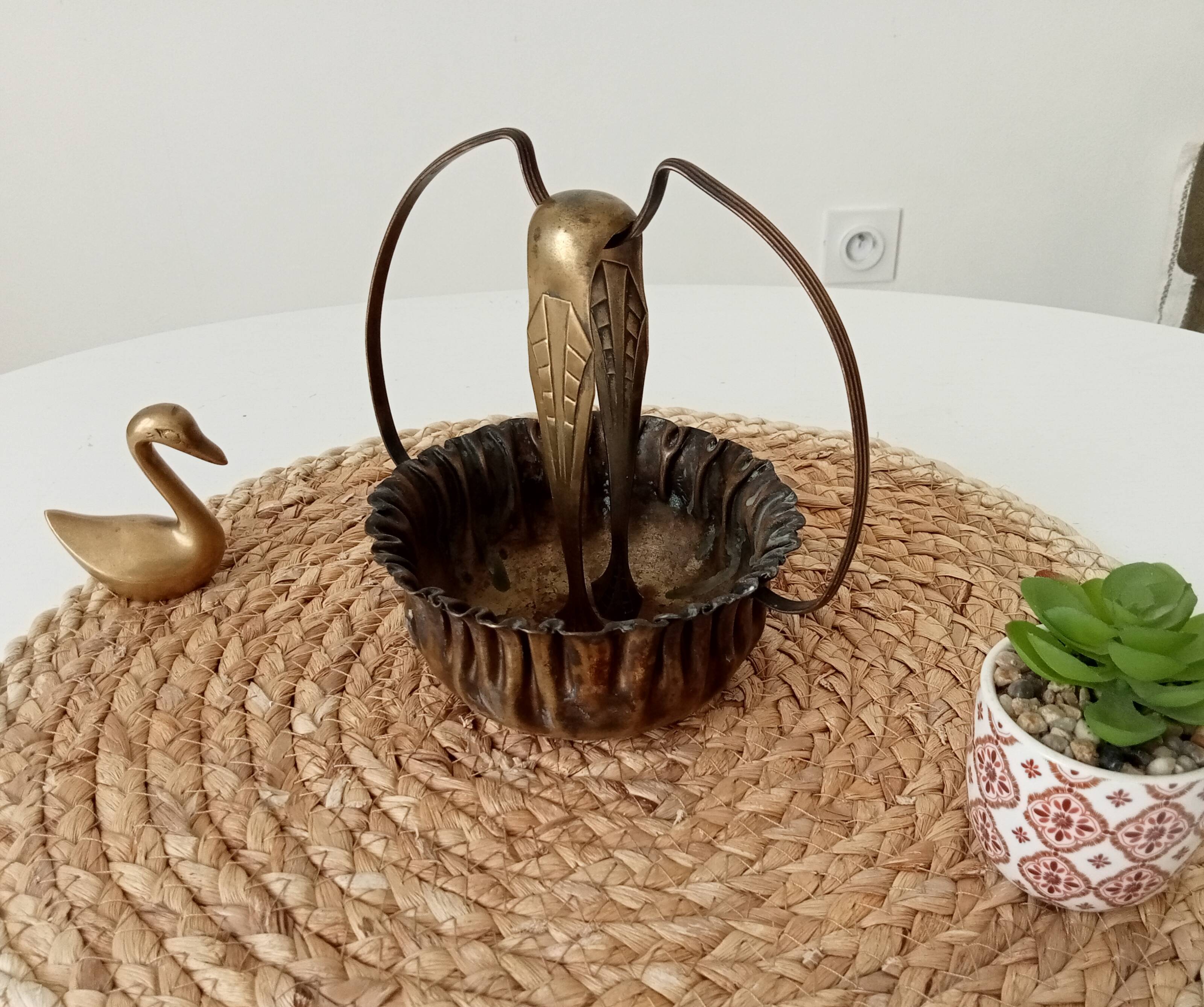 Old art deco sugar bowl popular early 20th century