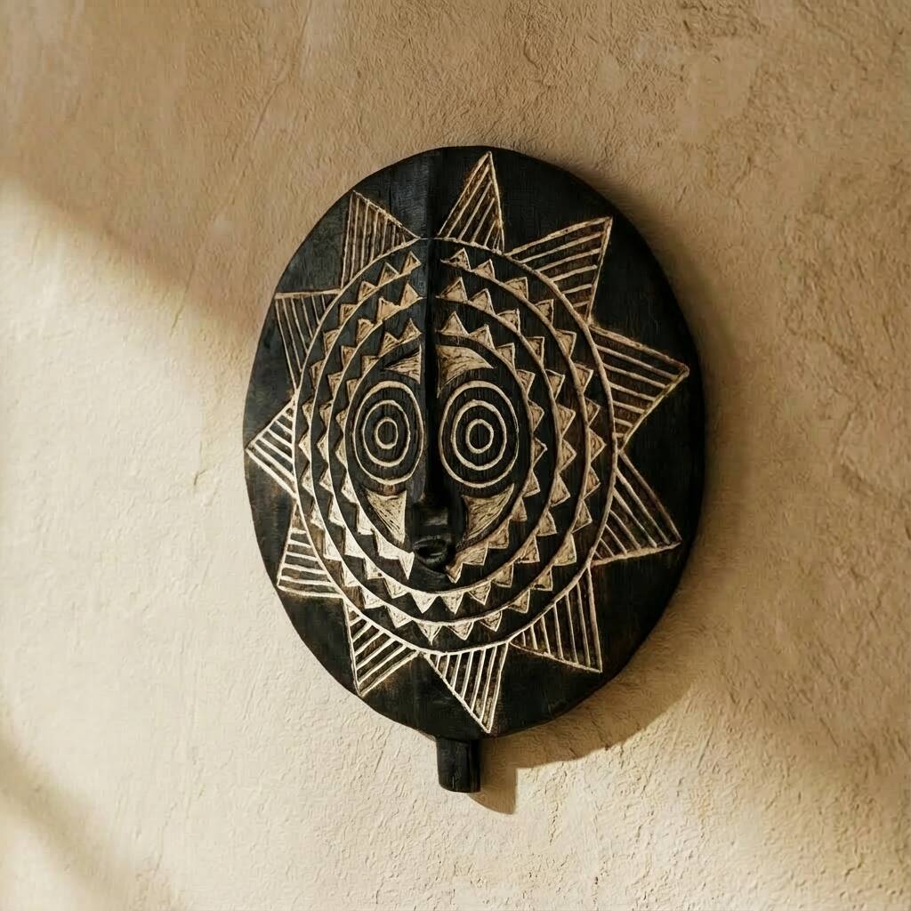 The Solar Pentacle — 5 wall masks Ø40cm