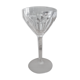 Vintage antique foot glass in chiseled crystal