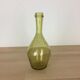 Green bubbled glass vase
