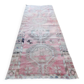 Vintage Turkish hallway rug 137x363 cm